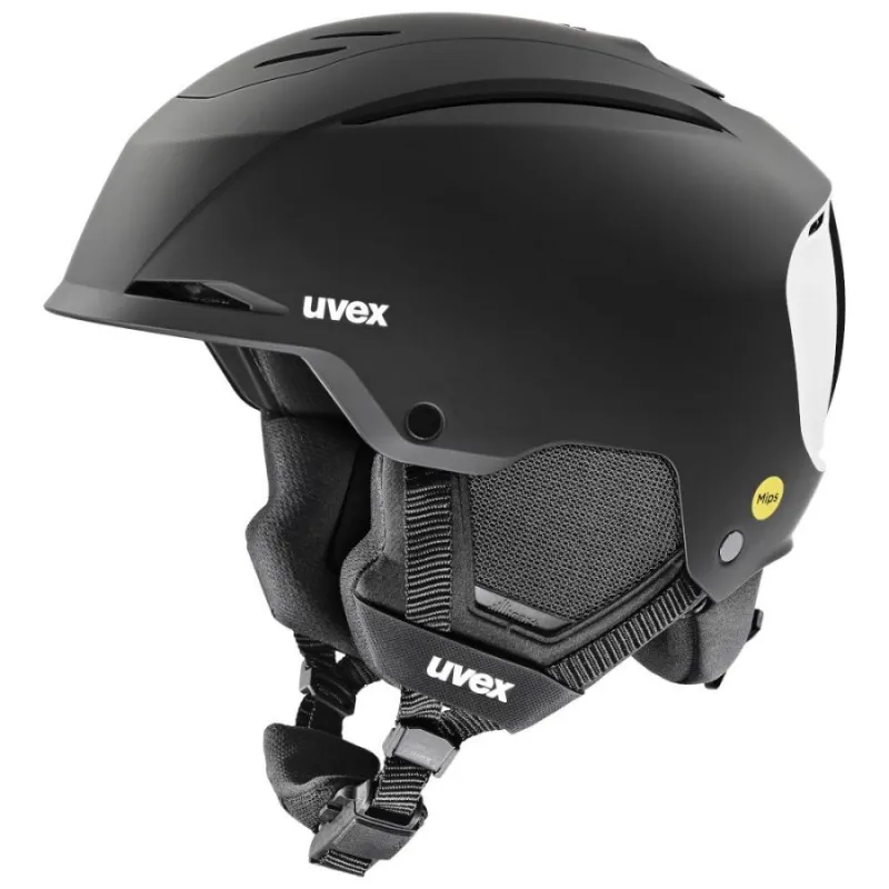 Uvex Resolution MIPS, skihjelm, sort/hvid