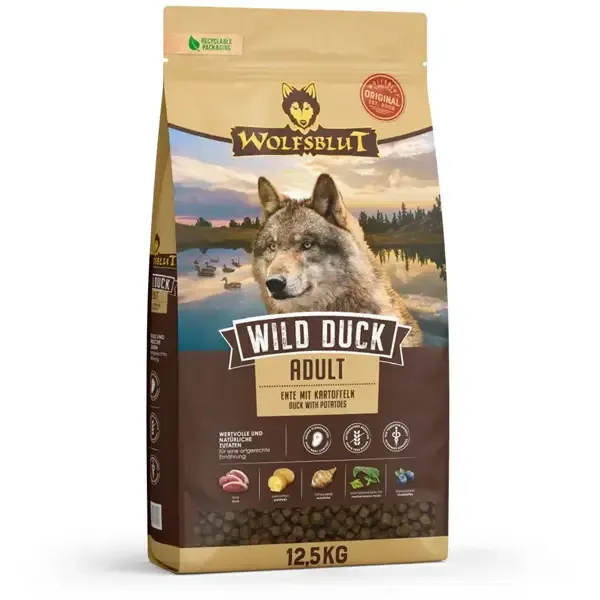 WolfsBlut Wild Duck Adult, 12.5 kg