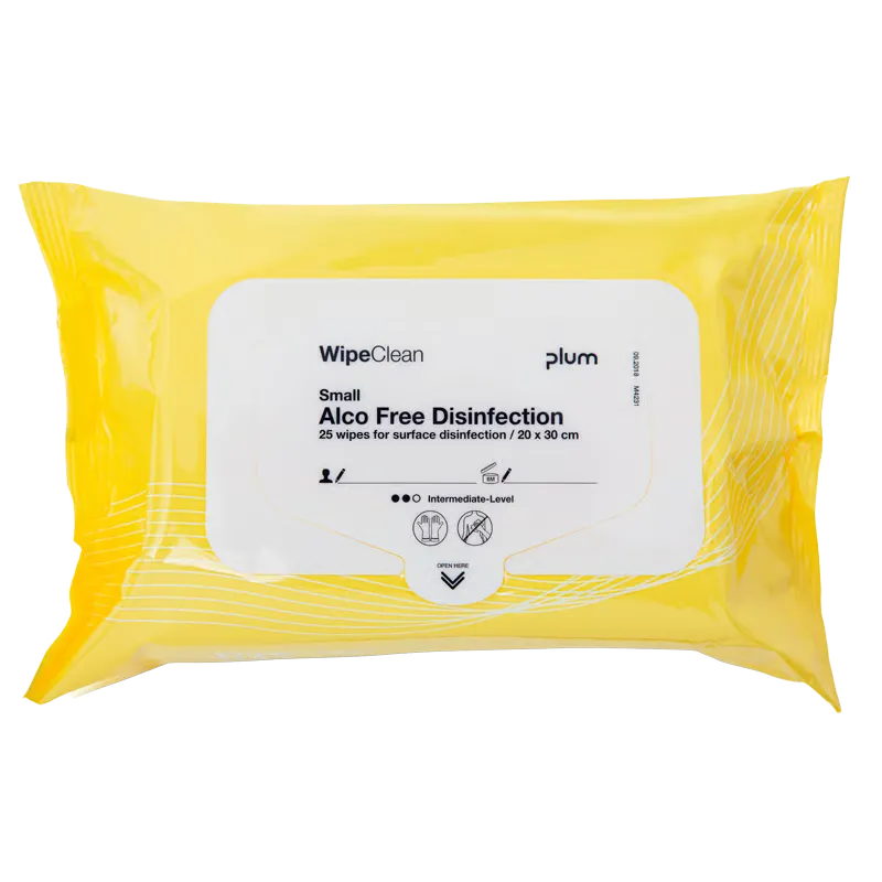 Plum WipeClean Overfladedesinfektion Small Alkoholfri (25 stk)