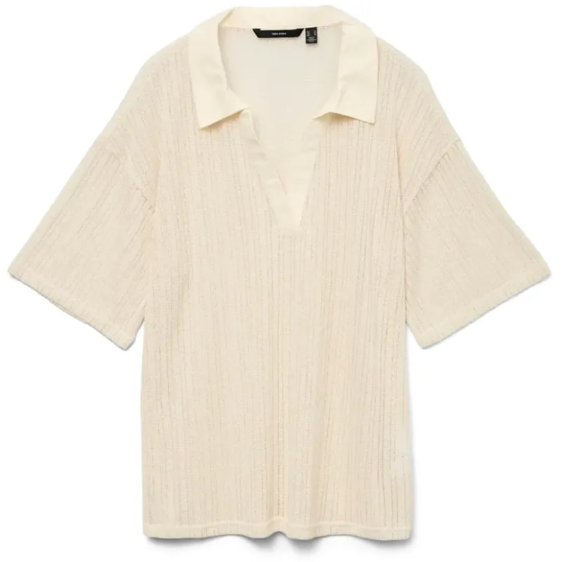 VERO MODA DAME POLO TOP VMCAILEY - Birch