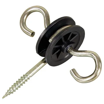 LEDSTOP MED 2 ØJER SORT 2STK