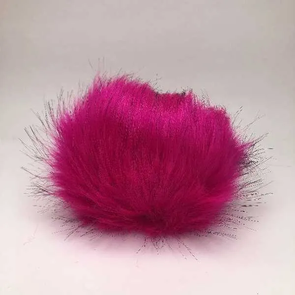 Pompon  12 cm, Stærk pink