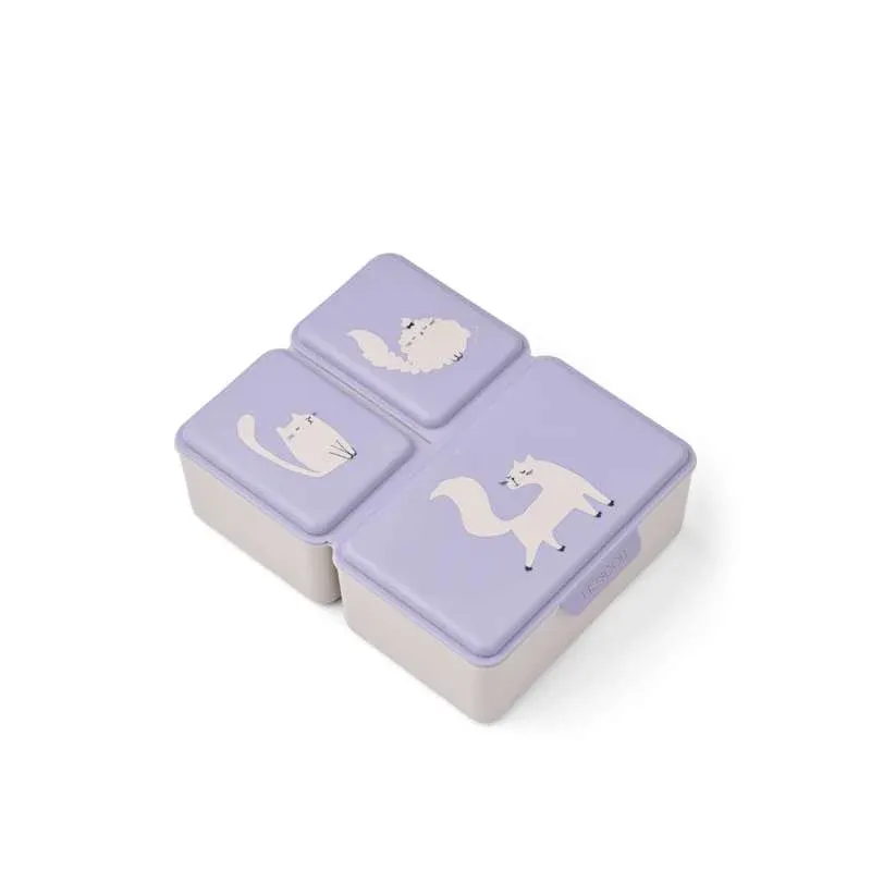 Liewood Driss Madkasse - Cat/Warm Lilac