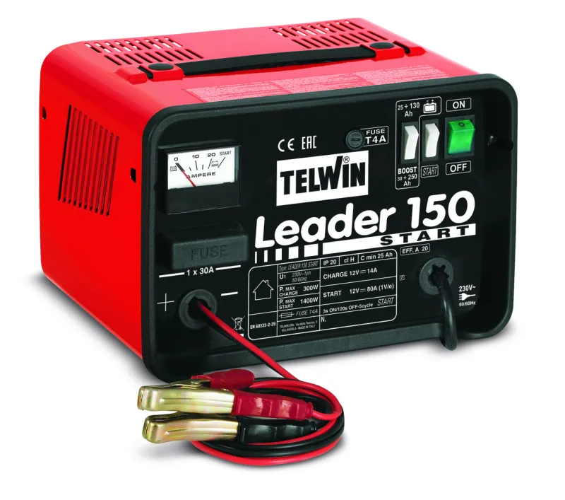 Telwin batterilader med starthjælp 12 V