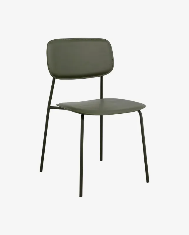 Nordal - ESA spisebordsstol  -  grøn  -  B45 × D50 × H79 cm