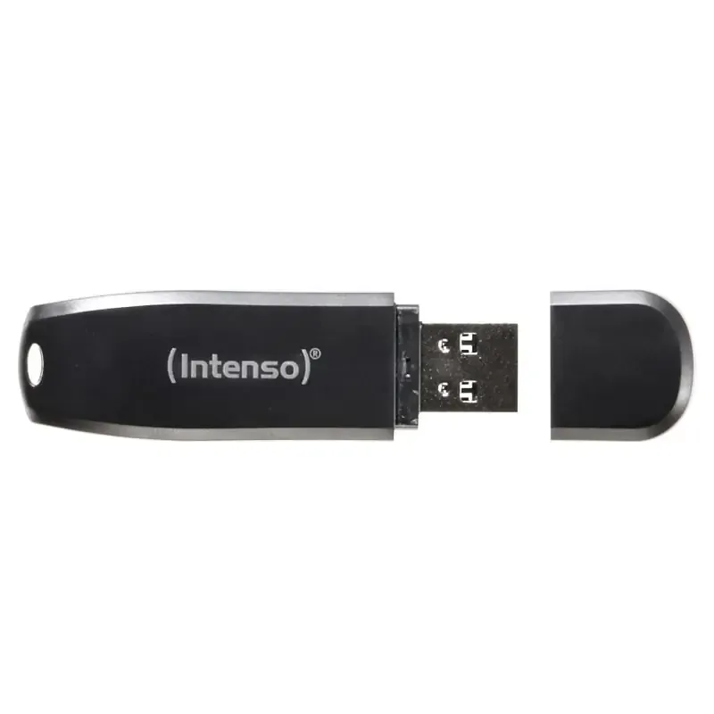Intenso Speed Line USB 3.0 Drive. Super hurtig USB memory stick. 128GB. Sort.