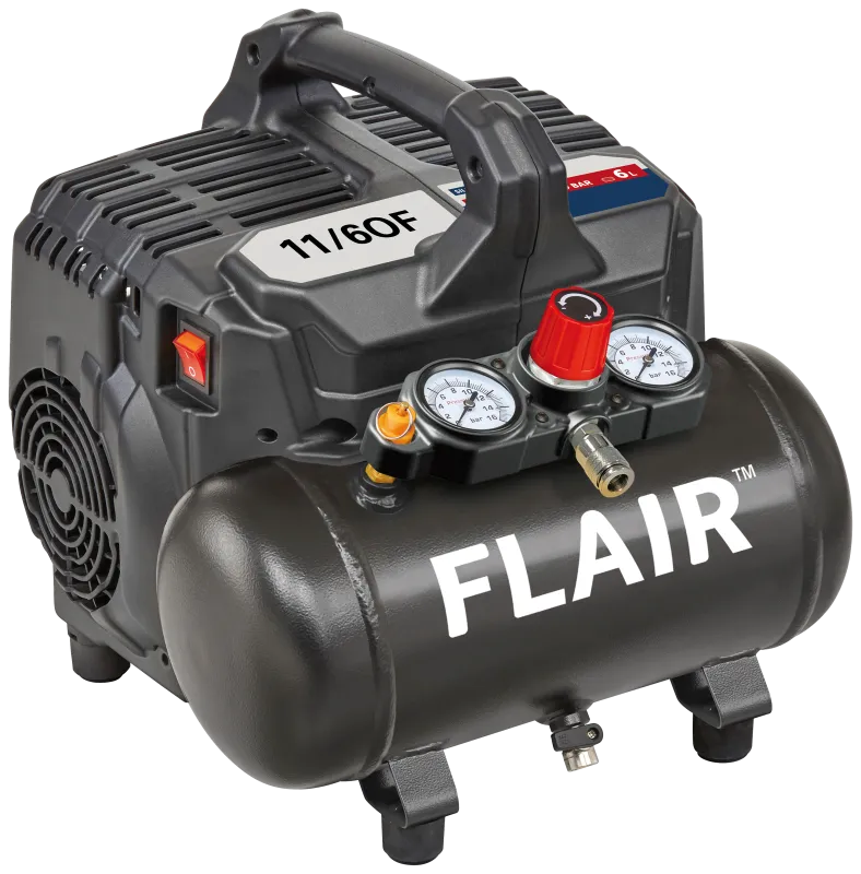 Flair 11/6OF kompressor 1,0HK 70 ltr/min 230V