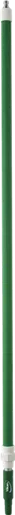 Vikan Alu.teleskopskaft m/vandgennemløb og metal nippel (Q), 1600 - 2780 mm, Ø32 mm, Grøn