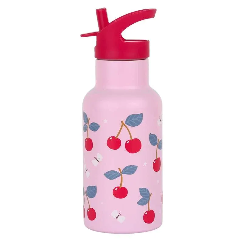 A Little Lovely Company Termo Ståldrikkedunk - 350ml - Cherries