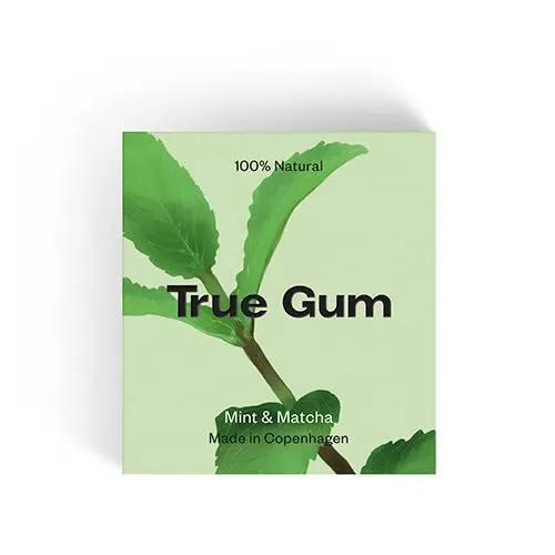Tyggegummi Mint & Matcha True Gym (20 g)