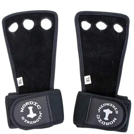 Grip pads Pro med håndledsstøtte fra Nordic Strength (sæt)