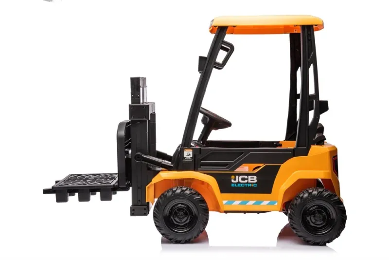 JCB - gaffeltruck elbil, 2x12V/45W motor, litium batteri, løftearm & fjernbetjening
