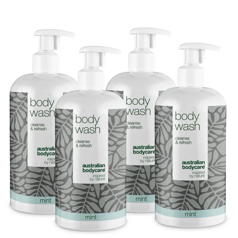 4 for 3 Tea Tree Body Wash 500 ml Mint - pakketilbud â Pakketilbud med 4 Body Wash (500 ml): Tea Tree Oil Mint