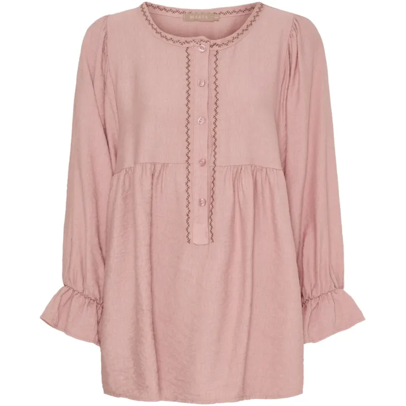 Marta du Chateau dame bluse MdcPoppy 7473 - RosaBlush2003