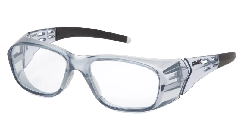 Brille Pyramex Emerge Plus RX, Grå stel, klar linse +1.5