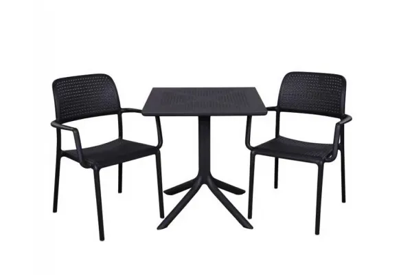 Nardi Clip Bora Cafesæt 80x80 - Antracit