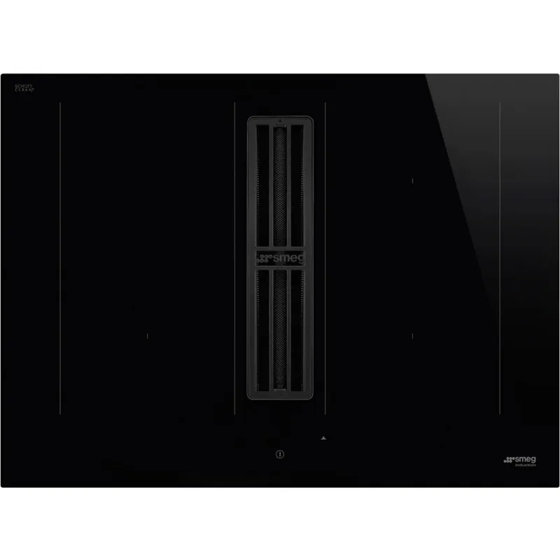 Smeg HOBD472D2 induktionskogeplade med emhætte 70 cm, sort