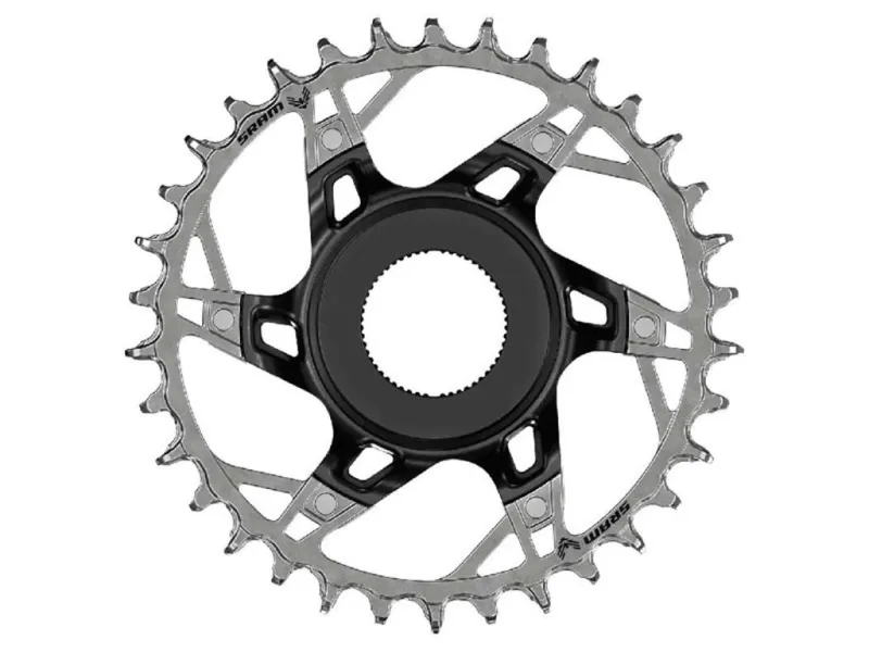 Sram XX T-Type Eagle klinge - Brose - Direct Mount - 12 Speed - 36T - Sort/Sølv
