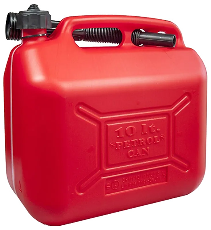 Sprehn benzindunk heavy duty, rød plast 10ltr