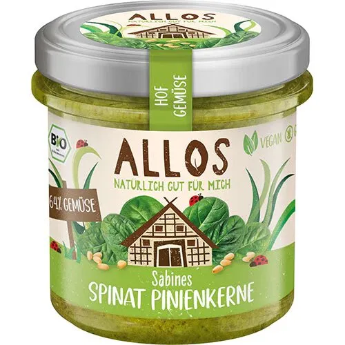 Smørepålæg Spinat og Pinjekerner Ø Farm Vegetables - 135 gram