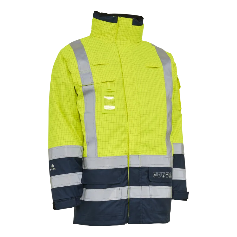 Securetech Multinorm Jakke - Fl. Gul/Navy - 4XL