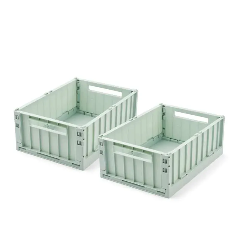 Liewood Weston Opbevaringsboks - 2-pak - Medium - Light Peppermint