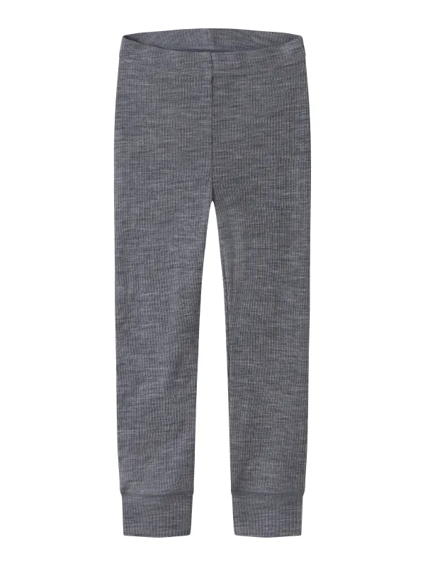 Name It Wax - Wool Rib Legging - Folkstone Gray - 92 cm