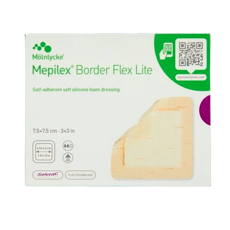 Mepilex Border Flex Lite 7,5 x 7,5 cm (5 stk)
