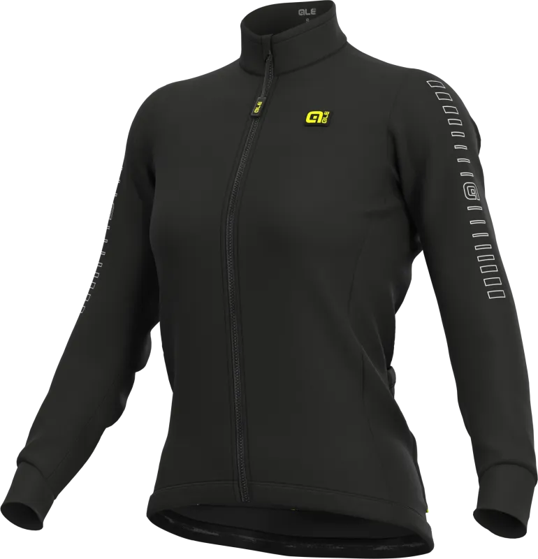 Alé Spring/Fall Jersey Solid Fondo Dame - Sort
