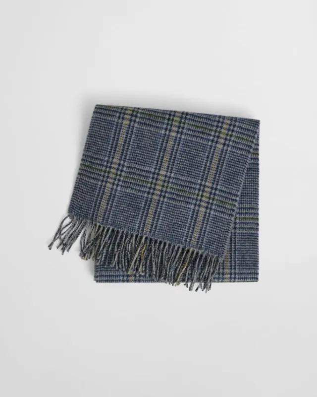 DOUBLE FACED CHECK SCARF