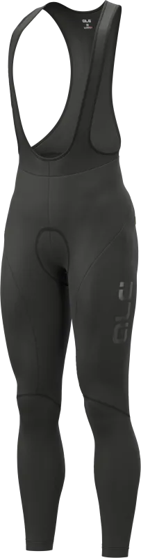 Alé Vinter Bibtights Solid Nordik u. pude - Sort