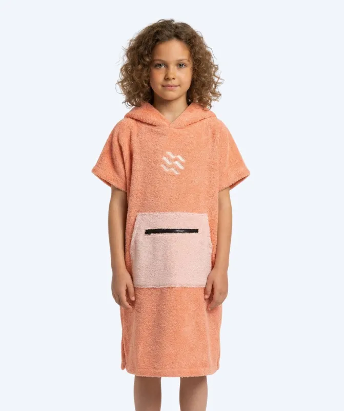 Watery badeponcho til børn (1-6) - Bomuld - Atlantic Pink