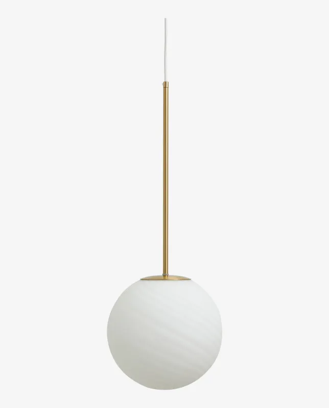 Nordal - SETH pendel  -  mat hvid  -  Ø25 × H68 cm