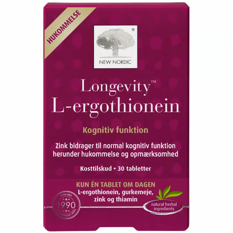 New Nordic Longevity L-ergothionein (30 tabl)