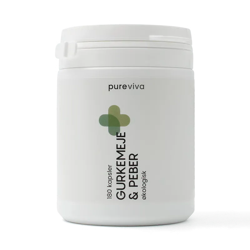 Pureviva Gurkemeje & Peber Ø (180 kaps)
