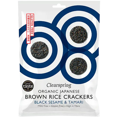 Clearspring Rice Cracker Black Sesame Ø (40 g)