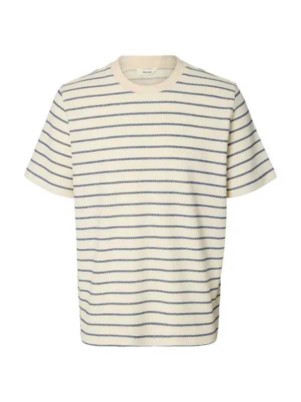 SLHDJANGO STRIPE SS O-NECK TEE