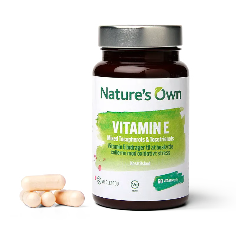 Natures Own Vitamin E - Mixed Tocopherols & Tocotrienols (60 kaps)