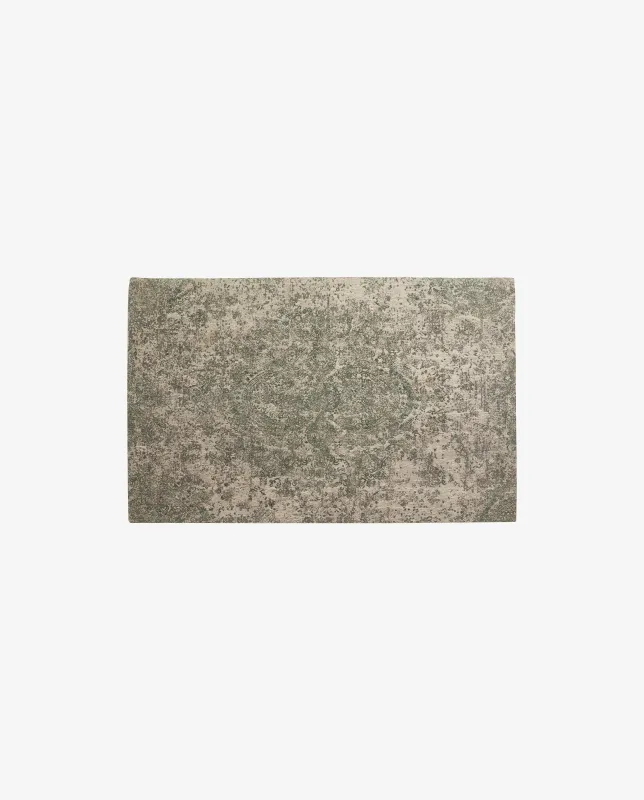 Nordal - ARIA jacquardvævet tæppe, 160 × 240 cm  -  grøn