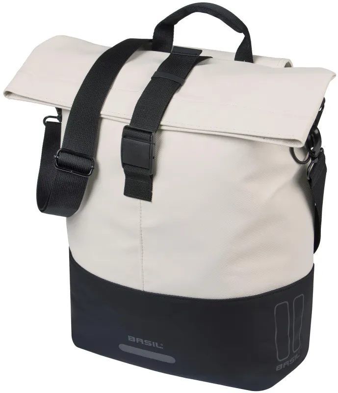 BASIL Cove bike shopper MIK Hooks Enkelt Taske - Sort / Cremefarvet