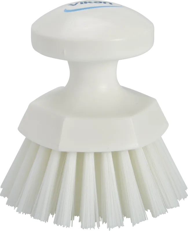 Rund skurebørste 3885, ø110 mm, stiv, hvid