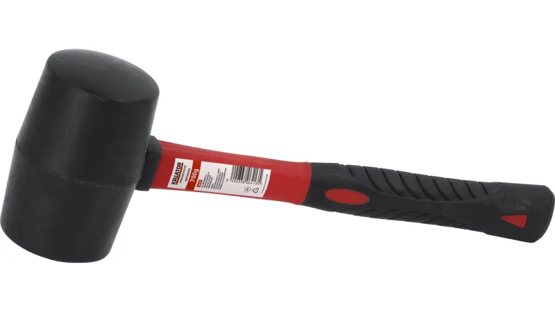 Gummihammer sort m/fiberskaft900 gram