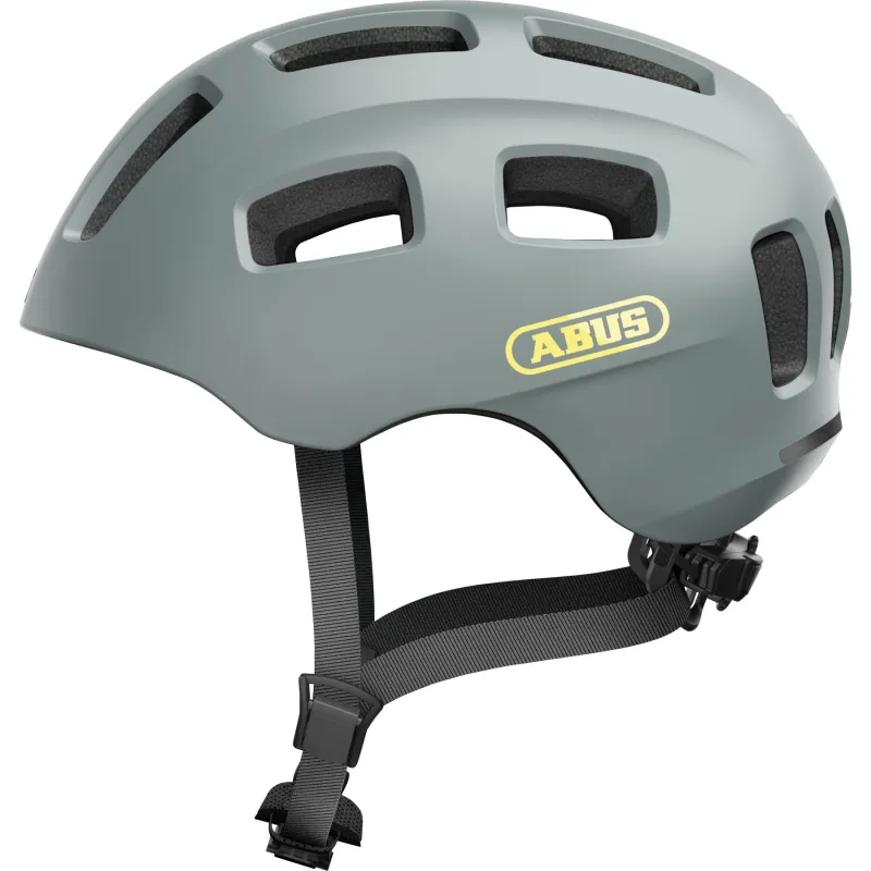 Abus Youn-I 2.0, cykelhjelm, junior, lysegrå