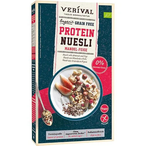 Protein Müsli - Mandel-Figner Øko. - 300 gram
