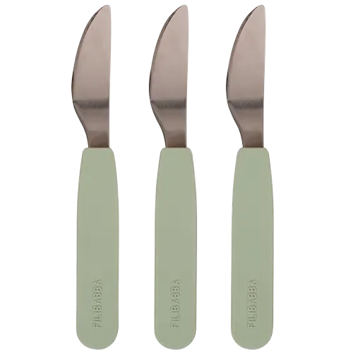 Filibabba Silikone Knive Green (3 stk)