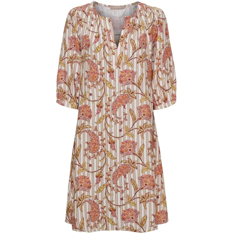 Marta du Chateau dame kjole MdcKianna 8219 - Camel6369tpk