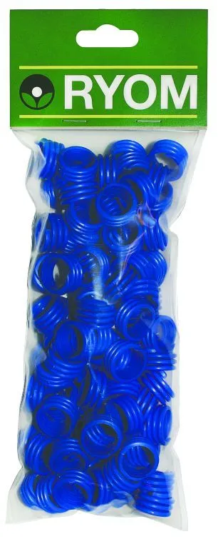 Hønseringe plast blå 100 stk