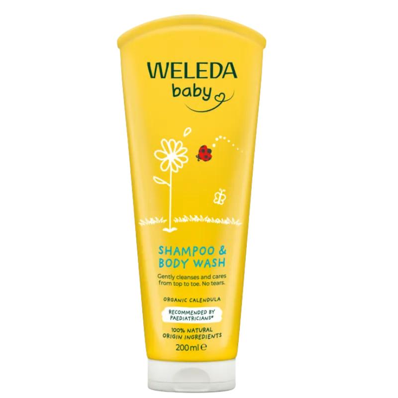 Weleda Calendula Shampoo & Body Wash 200 ml.