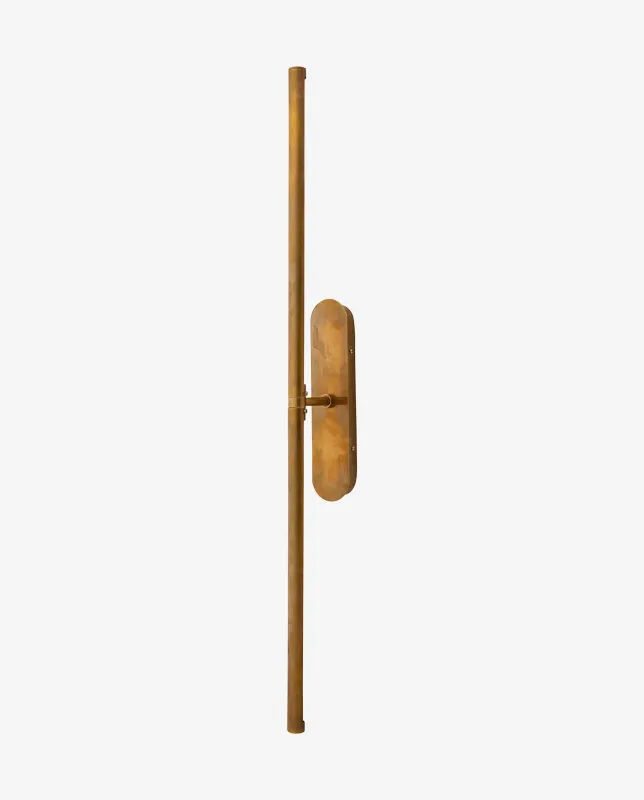 Nordal - LUNA væglampe, L  -  messing  -  9 × 116 cm