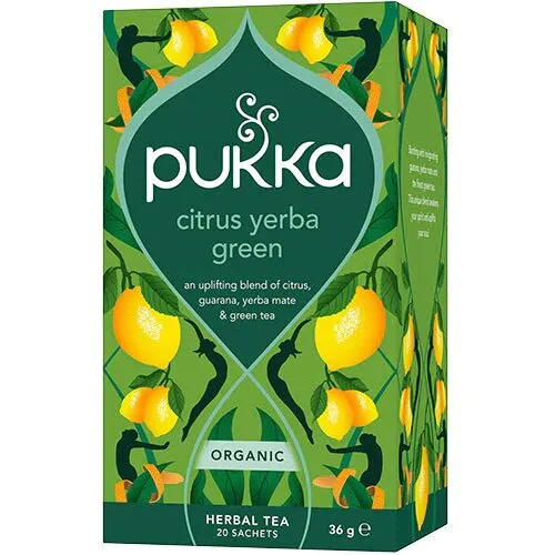 Citrus Yerba Green te Økologisk - 20 breve